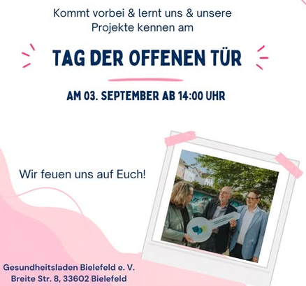 Einladung Tag der offenen Tür Gesundheitsladen Einladung Tag der offenen Tür Gesundheitsladen